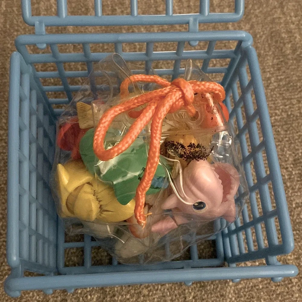 None blue cage